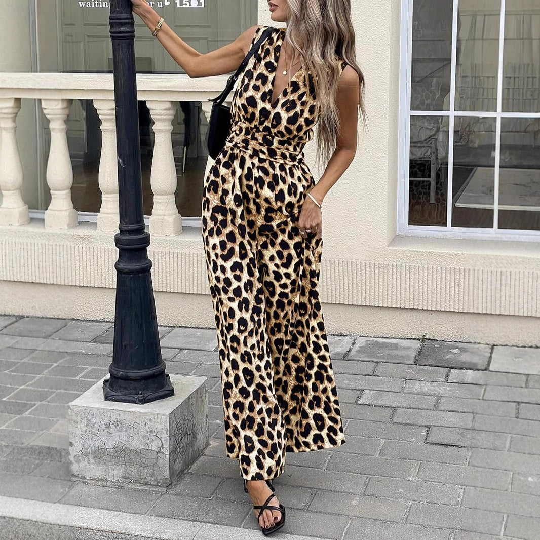 Damen Jumpsuit im trendigen Leo-Muster Heidi-Mode