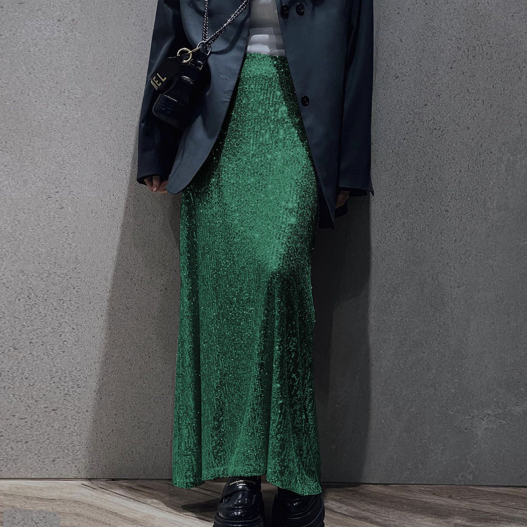 Heidi-Mode | Elegante Schlitzelastische Gerade Lange Rock