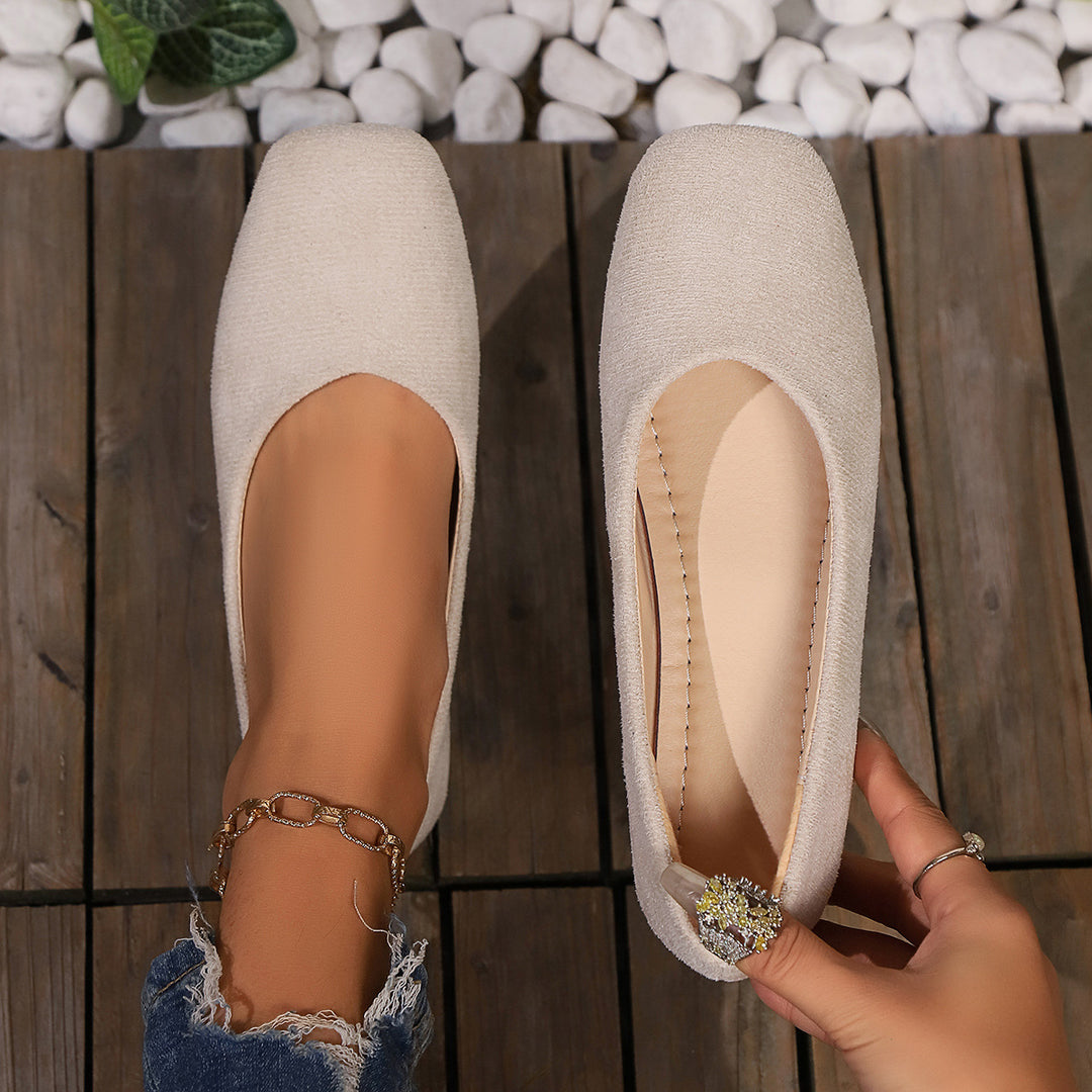 Damen Ballerinas im eleganten und minimalistischen Design mit anatomischer Fußbettung Heidi-Mode