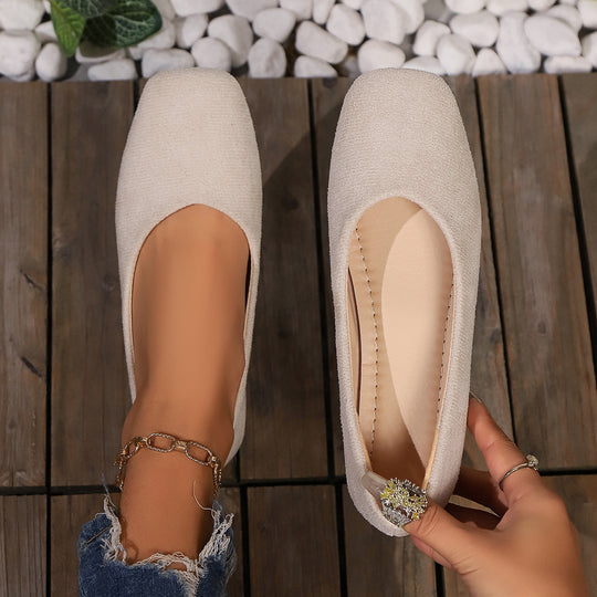 Damen Ballerinas im eleganten und minimalistischen Design mit anatomischer Fußbettung Heidi-Mode