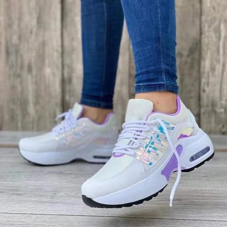 Damen Sportliche Air Max Sneakers mit atmungsaktiver Oberflächenstruktur Heidi-Mode