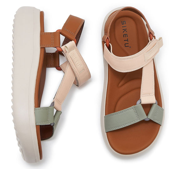 Damen modische Sandalen mit verstellbaren Riemen und dämpfender Sohle Heidi-Mode