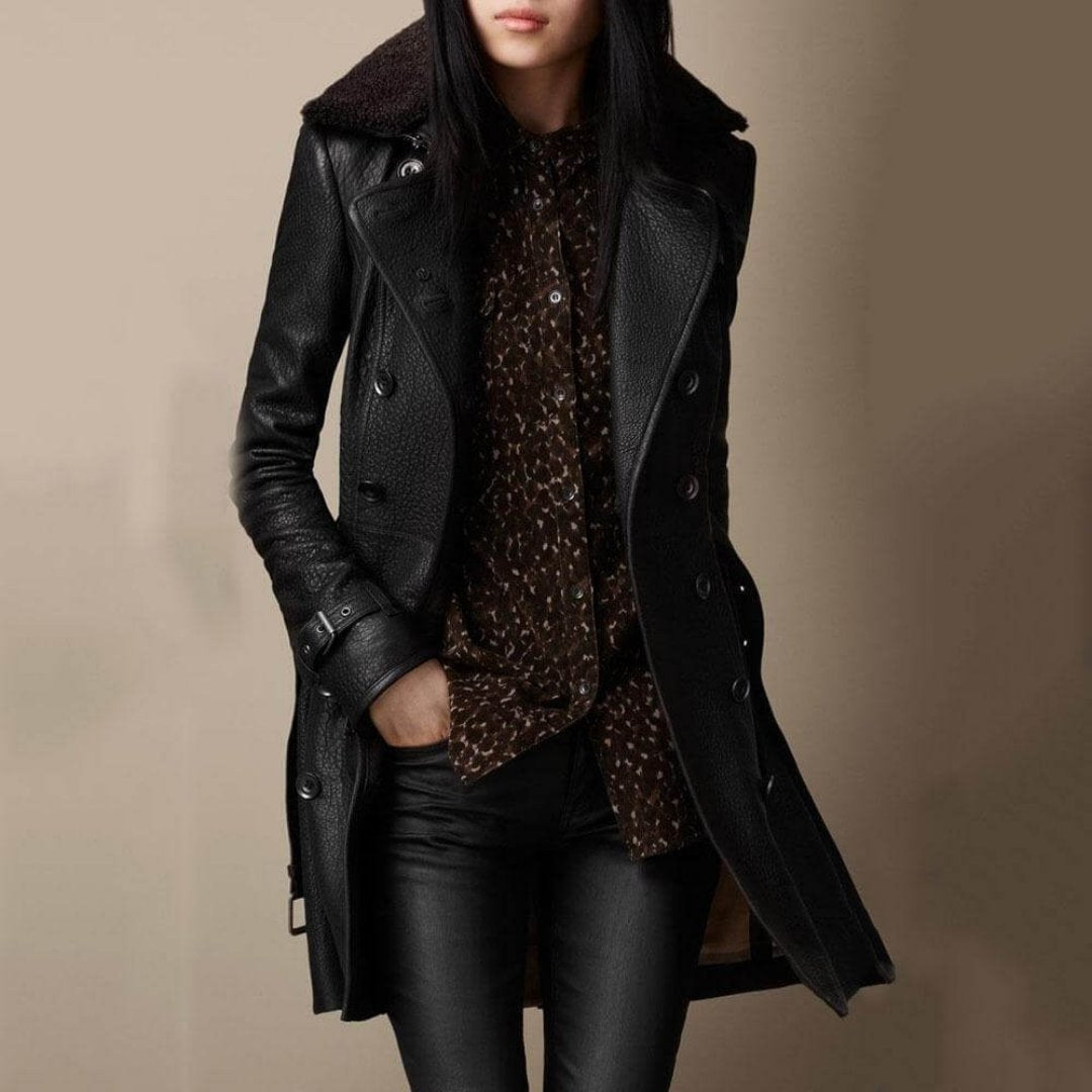 Heidi-Mode | Damen Schwarz Mantel Lange