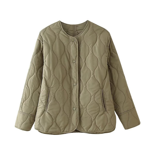 Damen Steppjacke mit zeitgemäßem Design und praktischen Seitentaschen Heidi-Mode