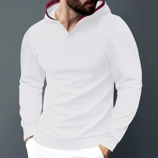 Herren Kapuzensweater mit strukturiertem Design und komfortablem Schnitt Heidi-Mode