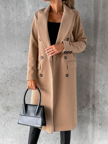 Damen elegante und stylische Doppelreiher-Winterjacke Heidi-Mode