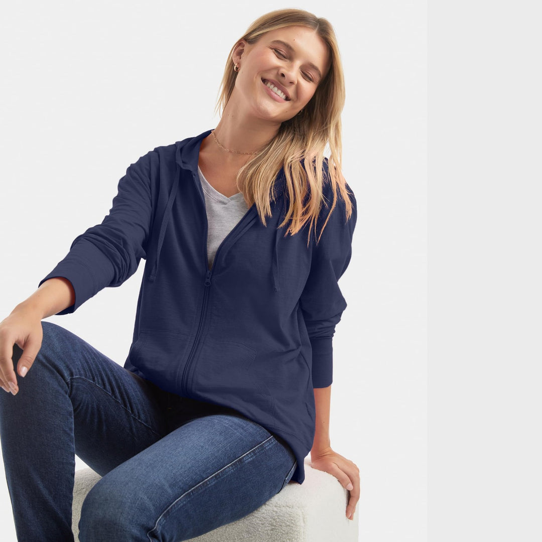 Damen Kapuzenjacke aus atmungsaktivem Material Heidi-Mode