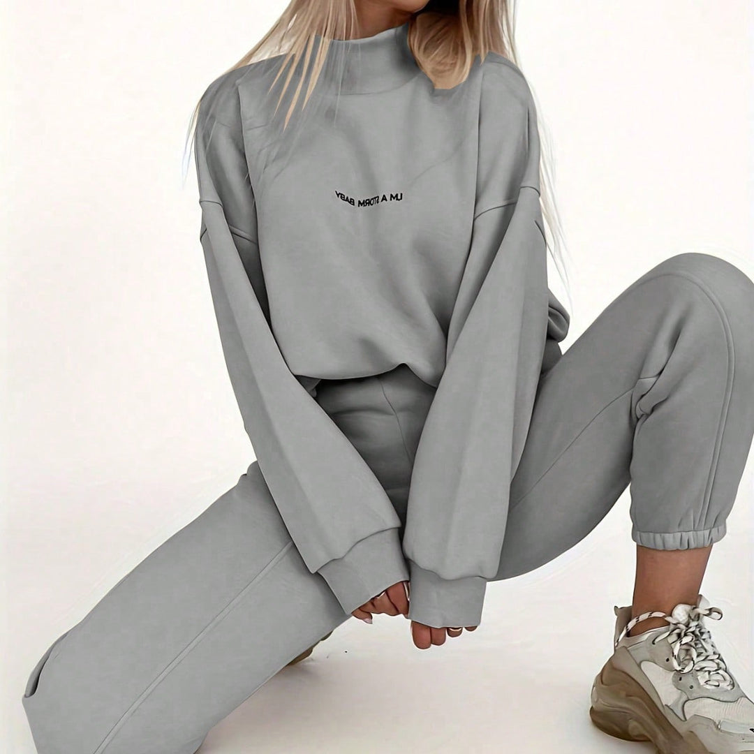 Damen Oversized Sweatshirt und Jogginghose Set Heidi-Mode