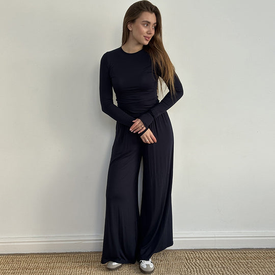 Damen Lässiges Sportoutfit mit weitem Schnitt Heidi-Mode