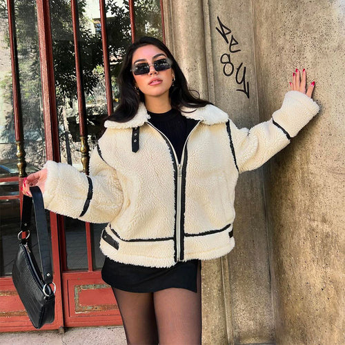 Damen Fleecejacke mit hohem Kragen Heidi-Mode