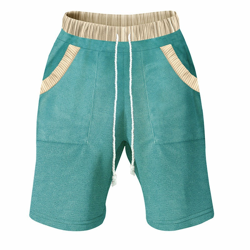 Herren Freizeit-Shorts mit elastischem Bund und praktischen Seitentaschen Heidi-Mode