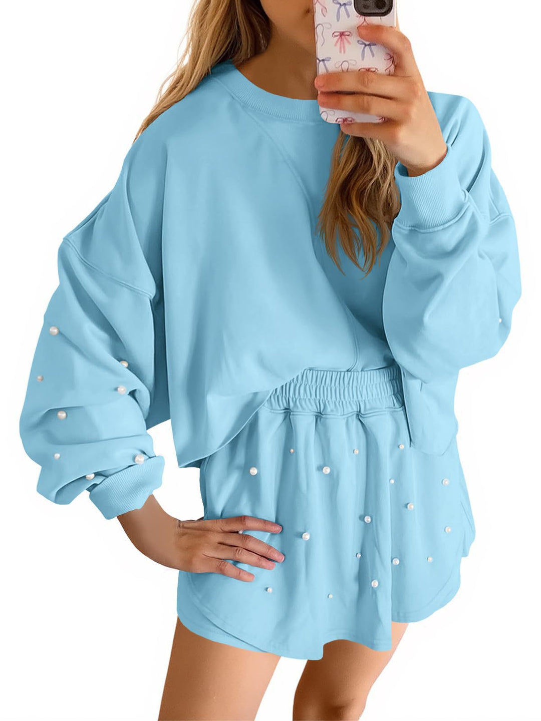 Damen Sportliches Sweatshirt- und Rock-Set Heidi-Mode