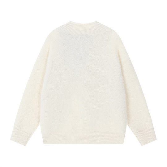 Damen Kuscheliger Pullover mit innovativem Schal-Detail Heidi-Mode