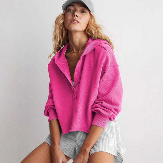 Damen Oversized Kapuzenpullover Heidi-Mode