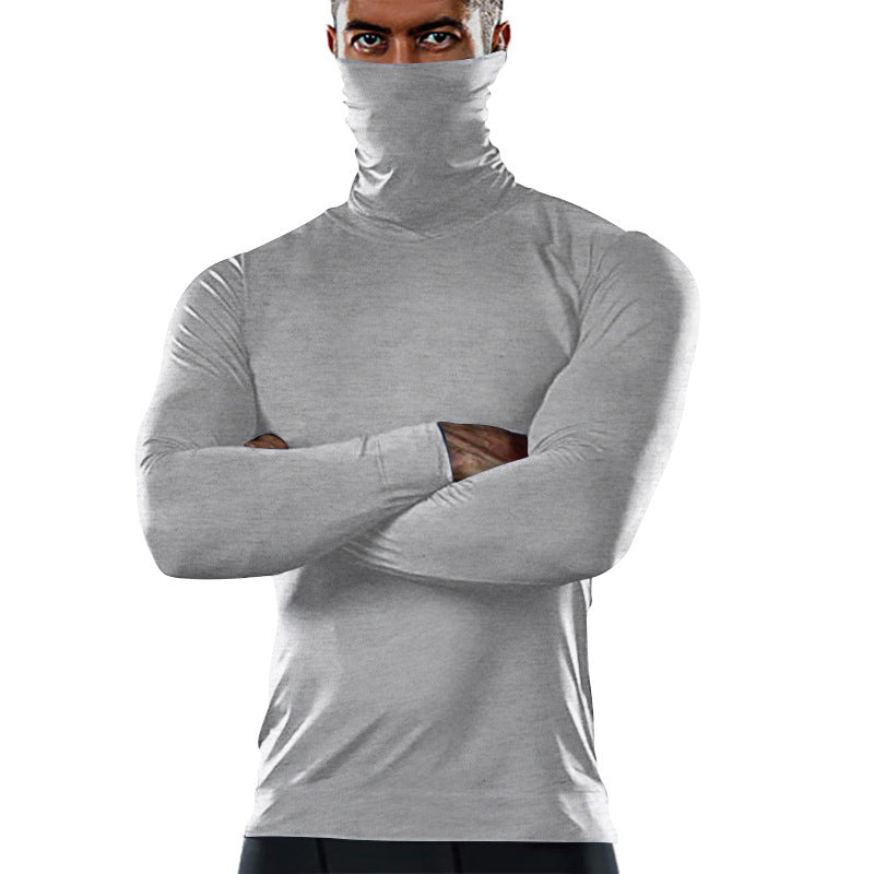 Herren Funktionsshirt mit hohem Kragen und innovativem Feuchtigkeitsmanagement Heidi-Mode