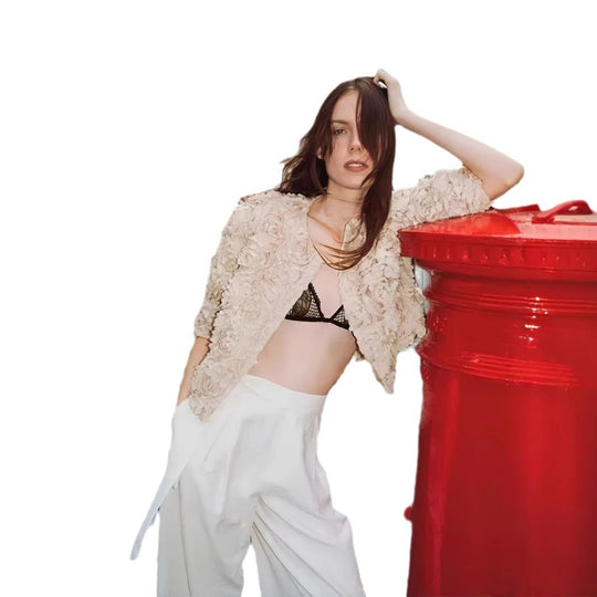 Damen Blumengestaltete Jacke Heidi-Mode