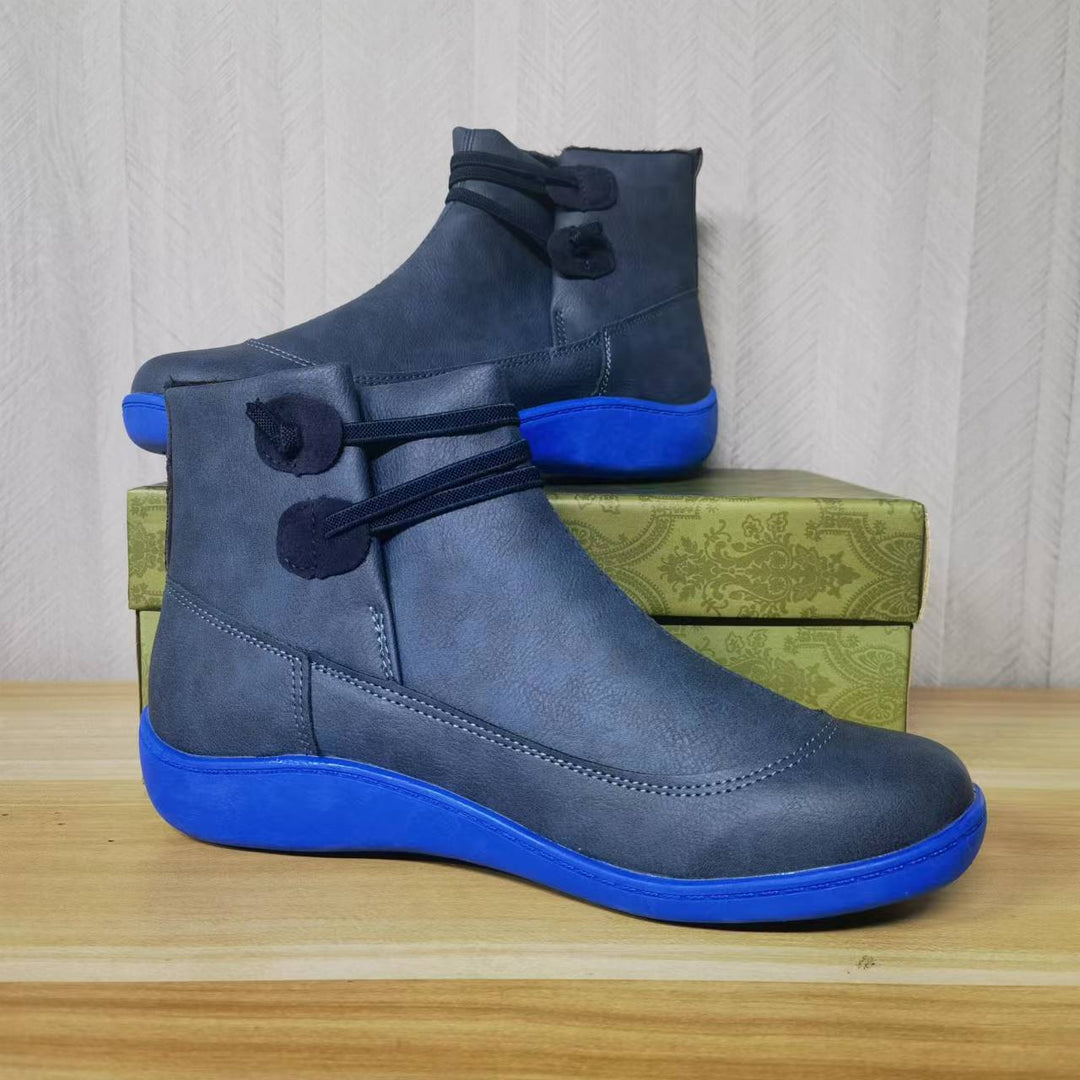 Damen Elegante stiefeletten mit praktischem Schnallen-Design Heidi-Mode