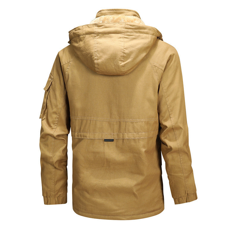 Herren Winterjacke mit abnehmbarer Kapuze Heidi-Mode