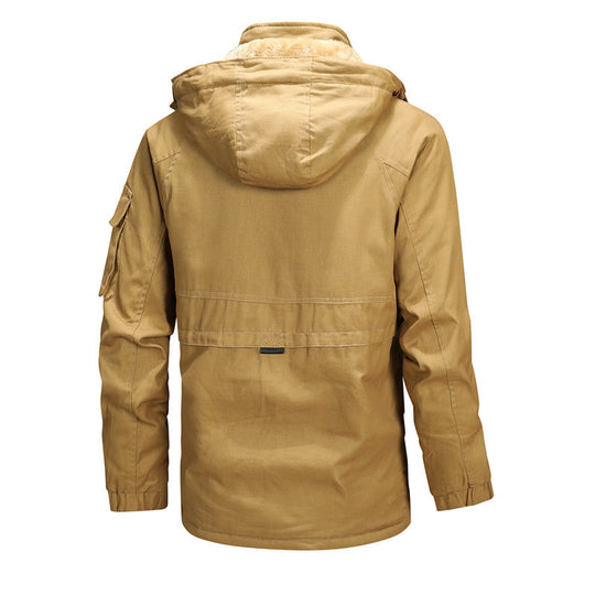Herren Winterjacke mit abnehmbarer Kapuze Heidi-Mode