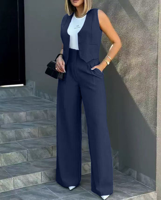 Damen Elegantes und modernes Zweiteiler Ensemble Heidi-Mode