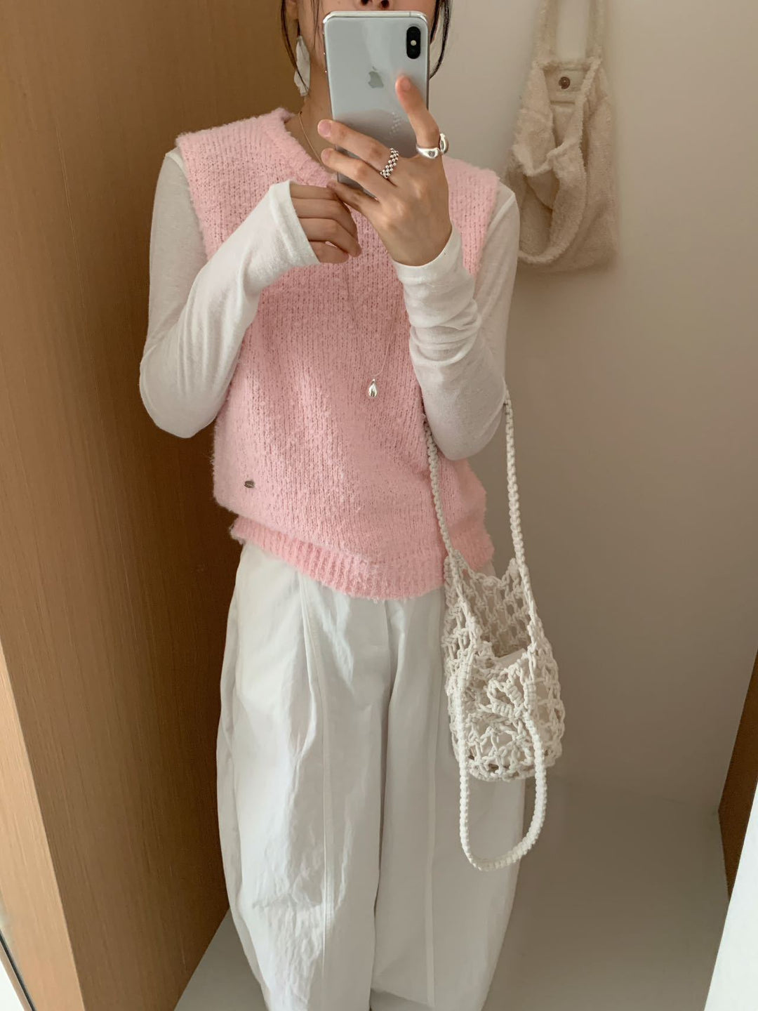 Damen Strickweste mit weichem, flauschigem Material und modernem Schnitt Heidi-Mode