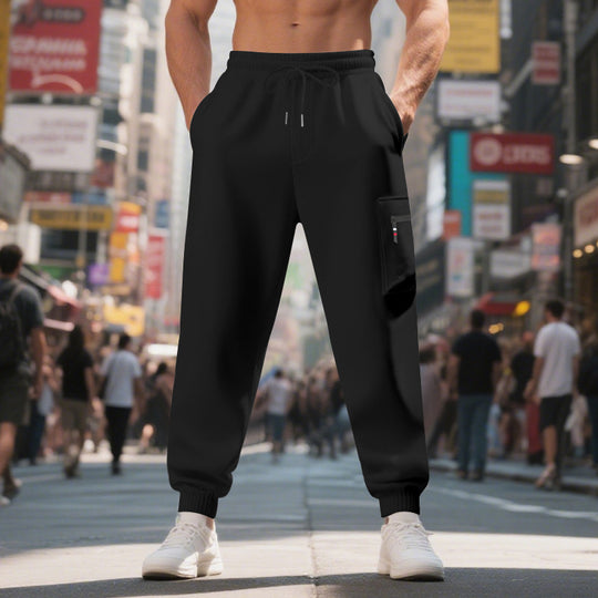 Herren Freizeithose mit elastischem Bund und praktischen Seitentaschen Heidi-Mode