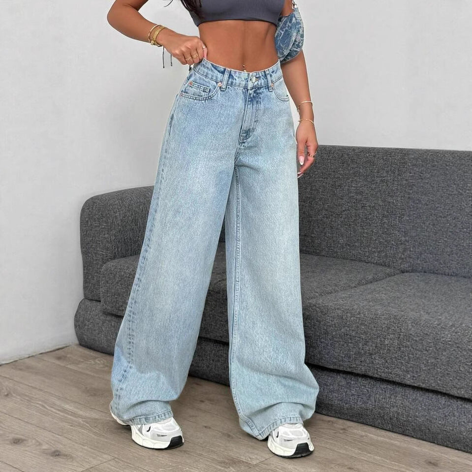 Damen Weite Jeans im lässigen Oversized-Schnitt Heidi-Mode