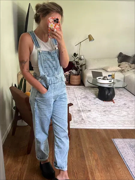 Damen Lässige und bequeme Latzhose Heidi-Mode
