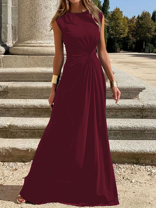 Damen Maxikleid mit elegantem Wickeldesign und schmeichelndem Schnitt Heidi-Mode