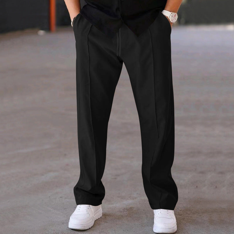 Herren Bequeme Sweatpants mit eleganter Optik und seitlichen Eingrifftaschen Heidi-Mode