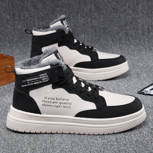 Damen High-Top Sneakers mit warmem Innenfutter und rutschfester Sohle Heidi-Mode