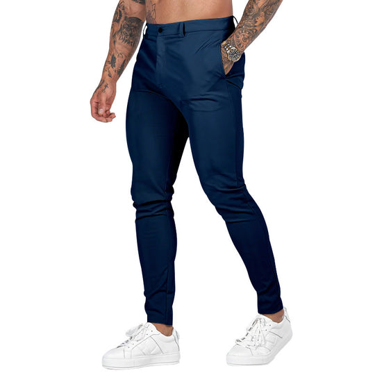 Herren Slim-Fit Chinohose mit modernem Design und elastischem Bund Heidi-Mode