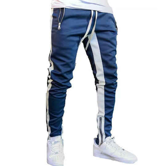 Herren Sportliche Slim-Fit Jogginghose mit Seitentaschen Heidi-Mode