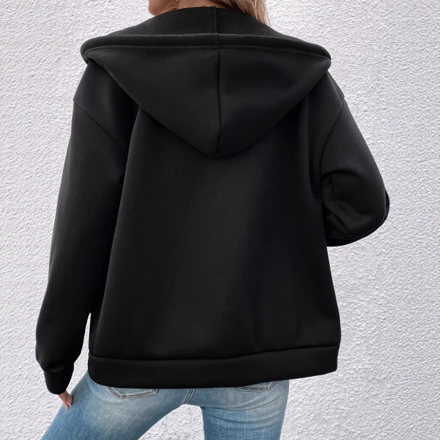 Damen Gemütliche Kapuzenjacke Heidi-Mode