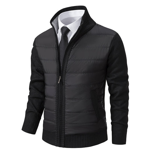 Herren sportive Kapuzenjacke mit strukturiertem Material und eleganten Details Heidi-Mode