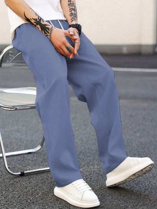 Herren modische Freizeithose mit weiter Passform und elastischem Bund Heidi-Mode