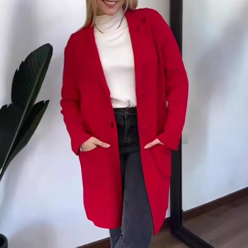 Damen Elegante und bequeme Übergangsjacke mit praktischen Taschen Heidi-Mode