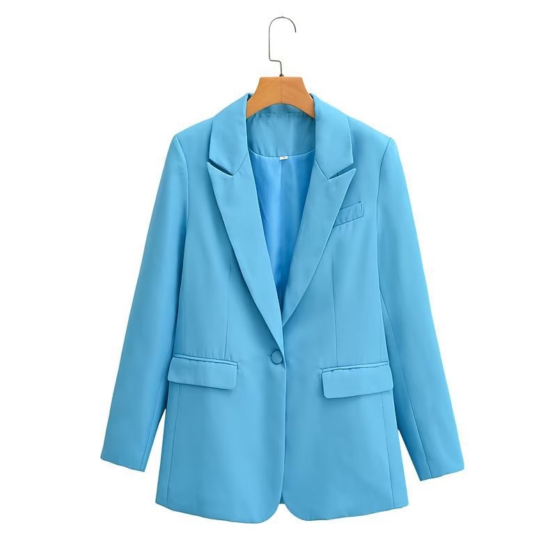 Damen Elegante Blazerjacke im modernen Schnitt und praktischem Reverskragen Heidi-Mode