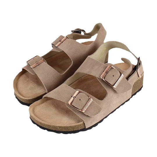 Damen Marken-Sandalen mit verstellbaren Schnallen und anatomischem Fußbett Heidi-Mode