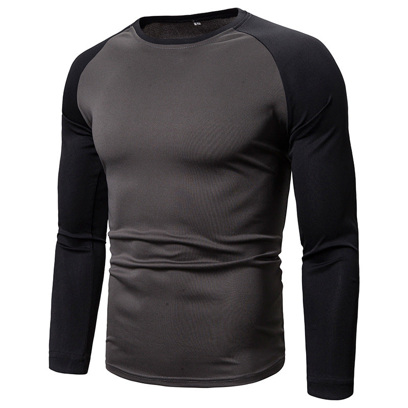 Herren Sportliches Langarm-T-Shirt mit atmungsaktivem Funktionsmaterial Heidi-Mode