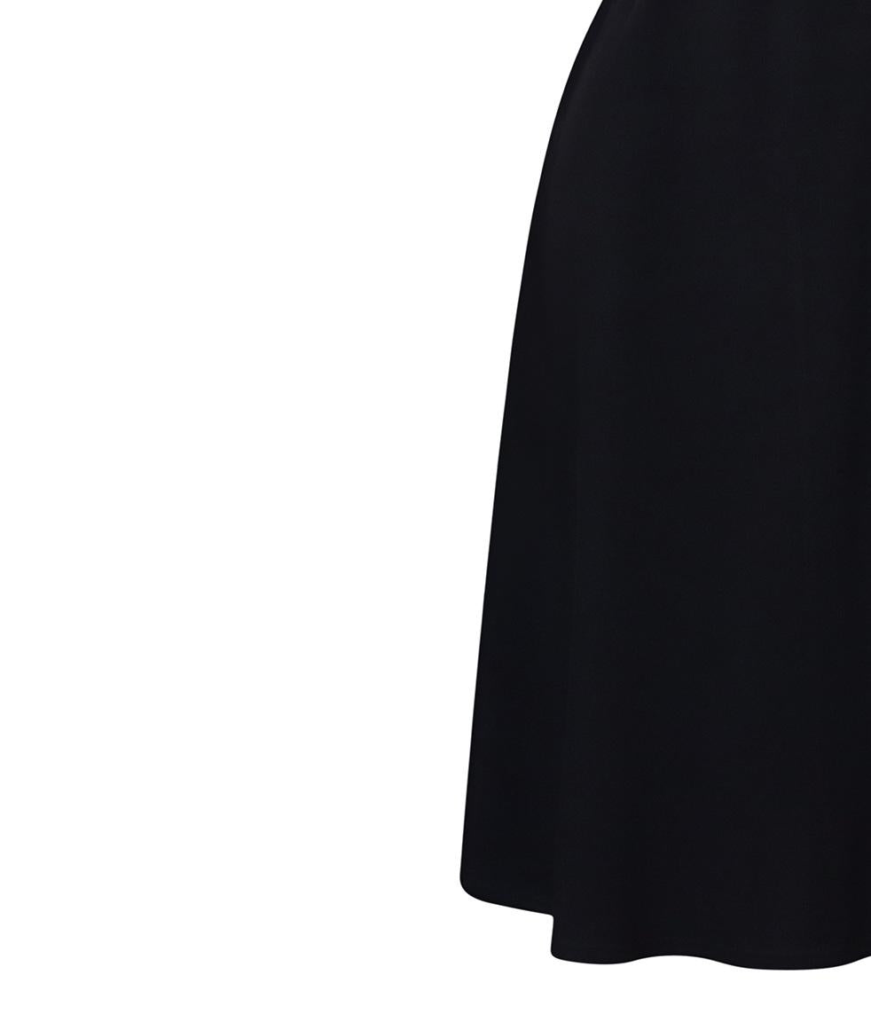 Damen ausgestelltes Kleid mit elegantem Schnitt und schickem Taillengürtel Heidi-Mode