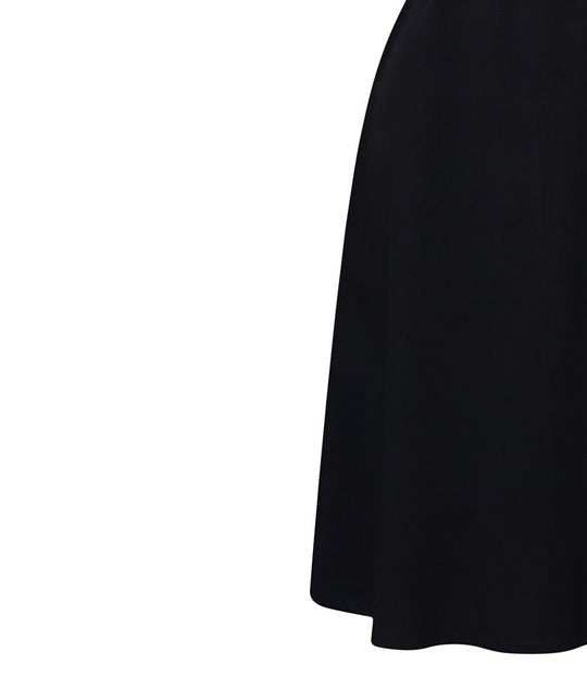 Damen ausgestelltes Kleid mit elegantem Schnitt und schickem Taillengürtel Heidi-Mode