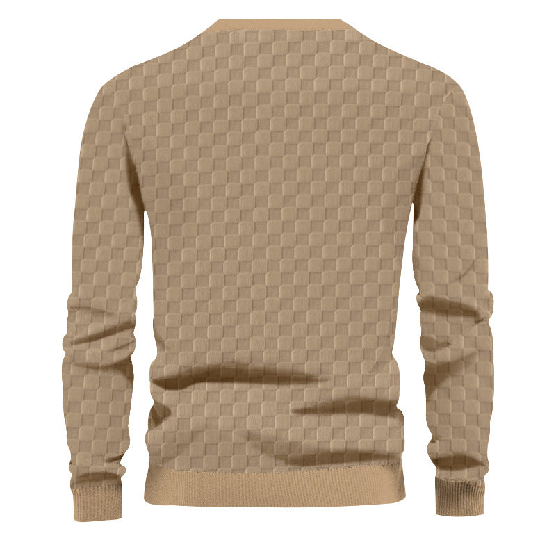 Herren Strickpullover mit strukturiertem Design Heidi-Mode