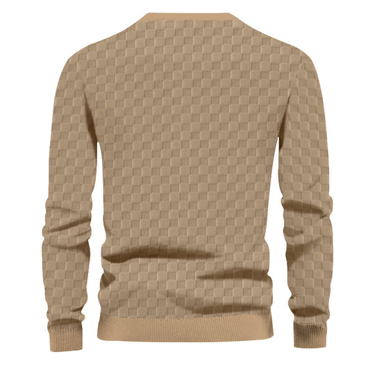 Herren Strickpullover mit strukturiertem Design Heidi-Mode
