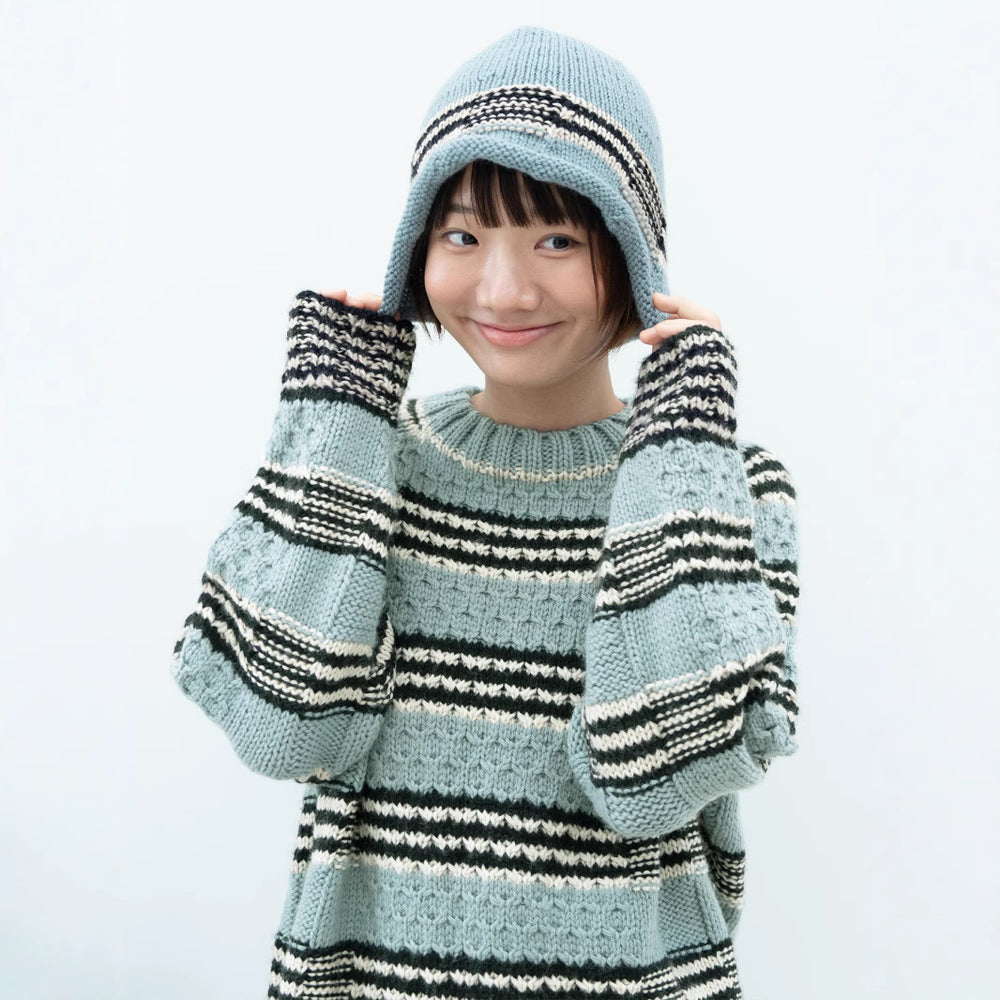 Damen gestrickter Pullover Heidi-Mode