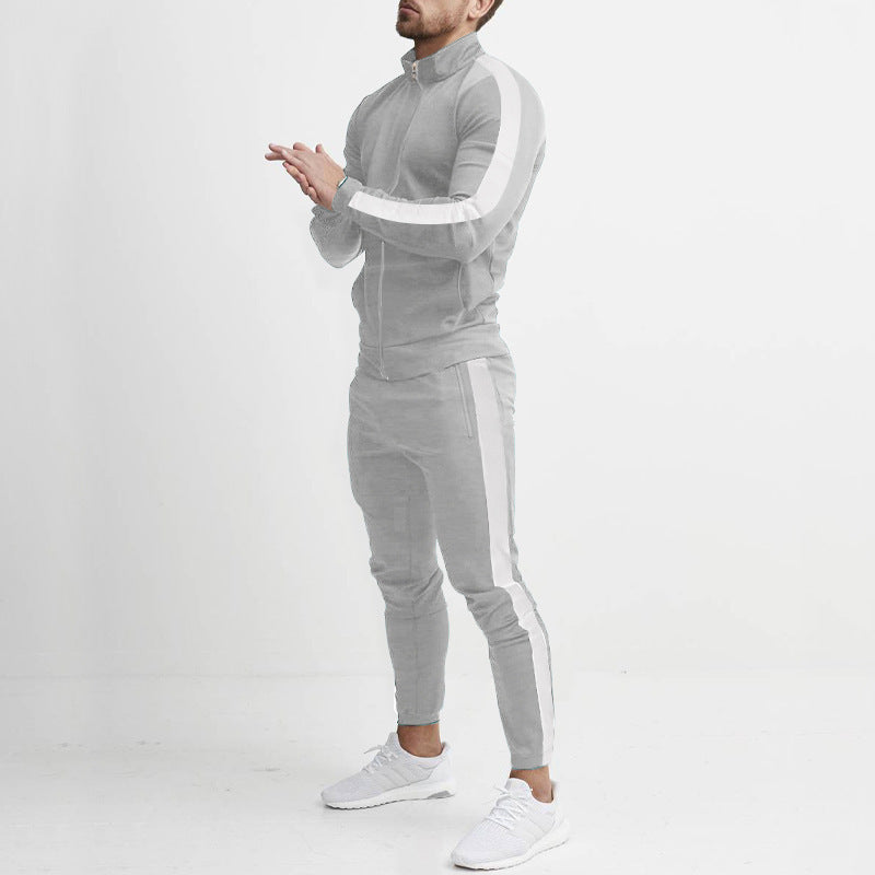 Herren Sportanzug mit praktischen Reißverschlusstaschen und atmungsaktivem Material Heidi-Mode