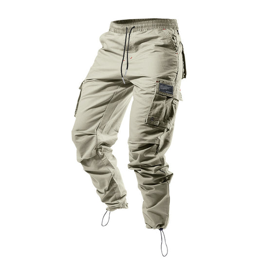 Herren Cargo-Hose mit elastischem Bund und praktischen Taschen Heidi-Mode