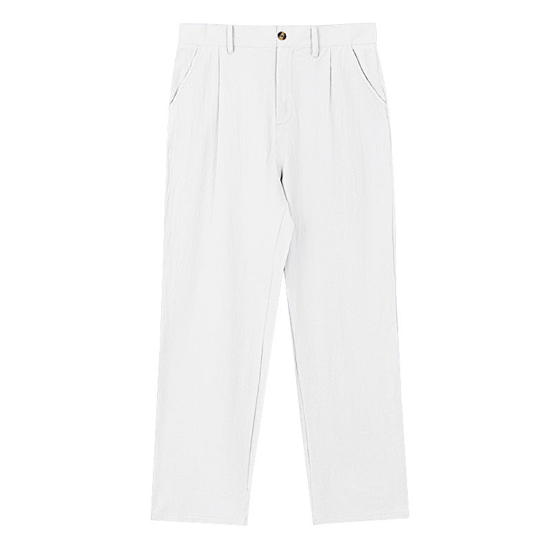 Damen elegante Langehose im lockeren Schnitt mit feinen Falten Heidi-Mode