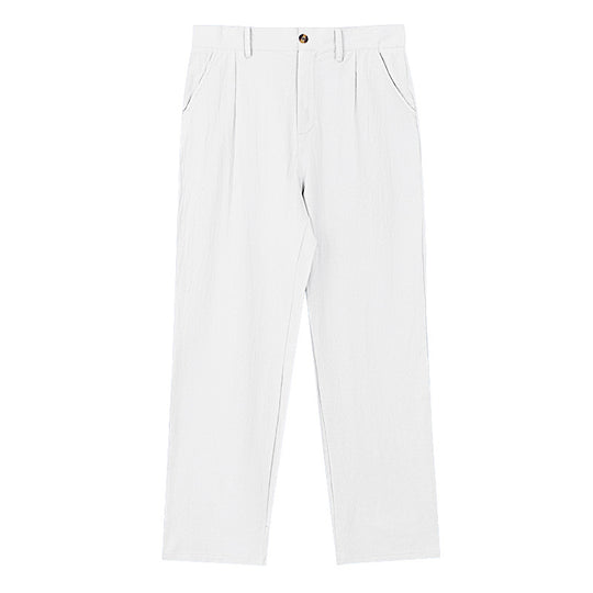 Damen elegante Langehose im lockeren Schnitt mit feinen Falten Heidi-Mode