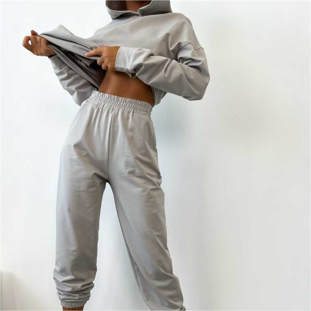 Damen Sportliches Sweatshirt- und Jogginghose-Set Heidi-Mode